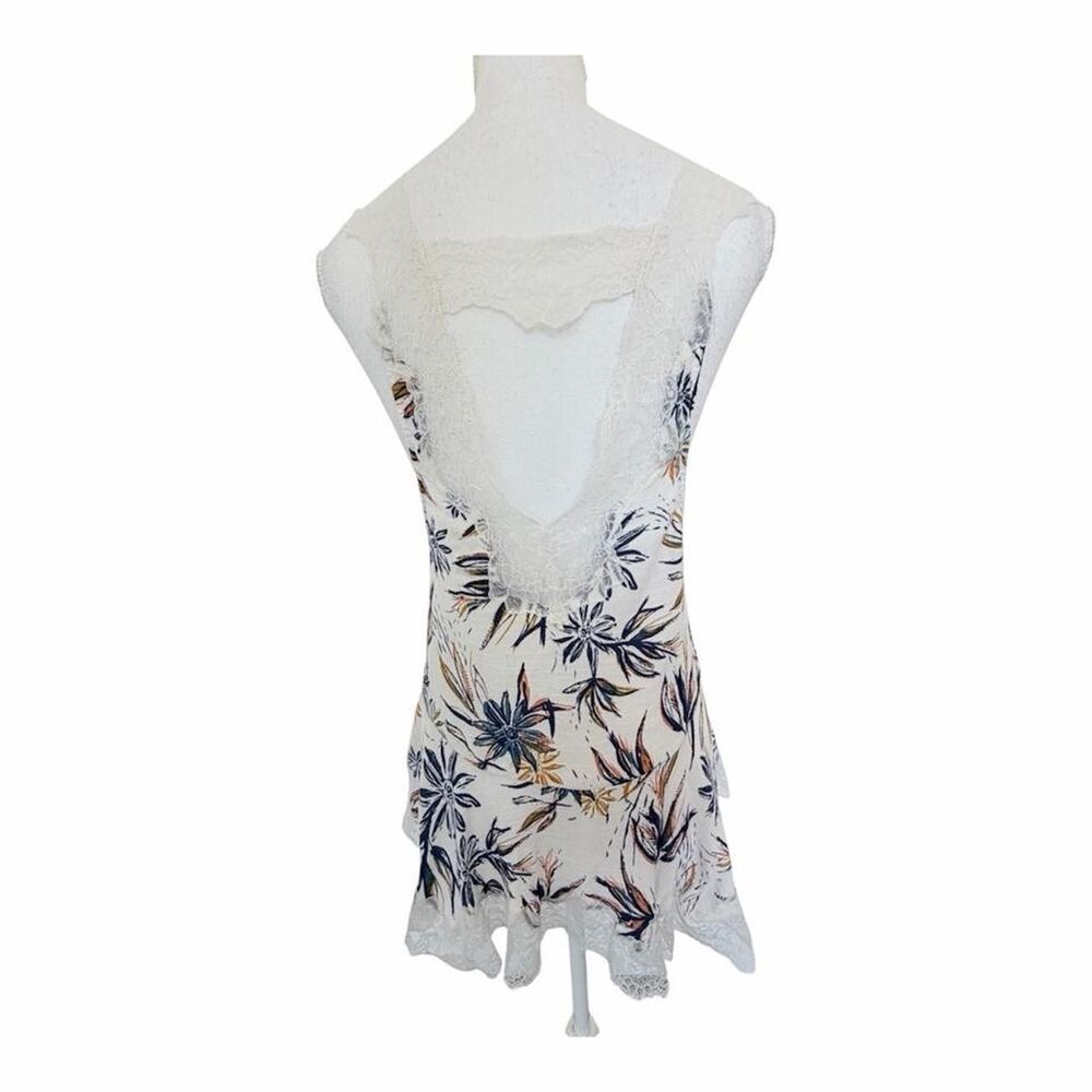 NWOT Free People Women's Floral Lace Babydoll MultiColor Tunic Top Size S - Picture 2 of 8